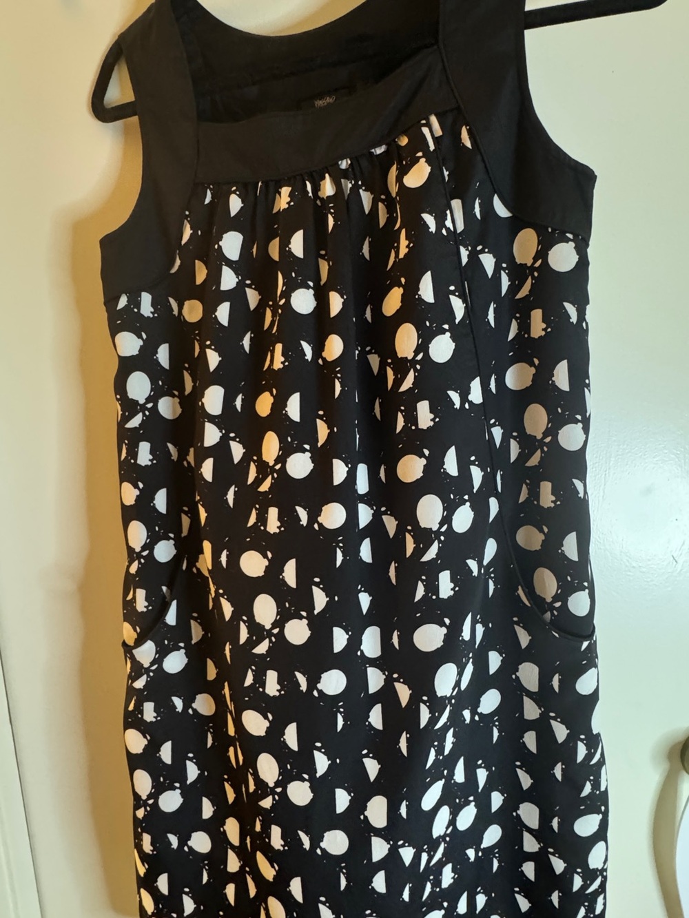 Mossimo Black Sleeveless Polka Dot Vintage Target XS S Ladies